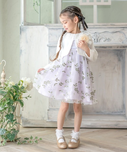 4点セット】レースフォーマルワンピース（スーツセット）｜RIO（リオ