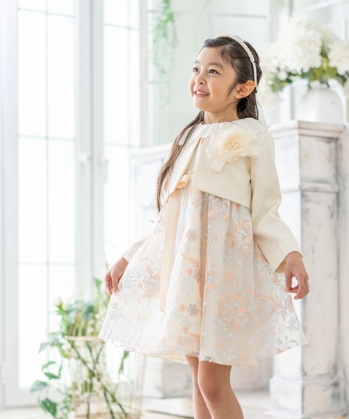 4点セット】レースフォーマルワンピース（スーツセット）｜RIO（リオ