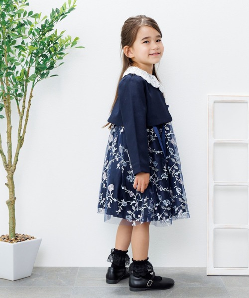 4点セット】レースフォーマルワンピース（スーツセット）｜RIO（リオ