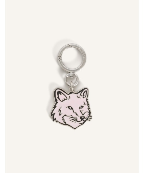 Maison Kitsune（メゾンキツネ）の「FOX HEAD KEYRING（キーケース/キーアクセサリー・メンズ・オレンジ系その他/ベビーピンク/ライトグリーン系・U）」の9枚目の写真