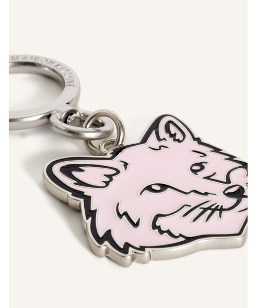 Maison Kitsune（メゾンキツネ）の「FOX HEAD KEYRING（キーケース/キーアクセサリー・メンズ・オレンジ系その他/ベビーピンク/ライトグリーン系・U）」の11枚目の写真