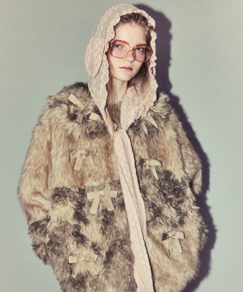 PATCH WORK FUR ジャケット（ダウンジャケット/コート）｜Candy