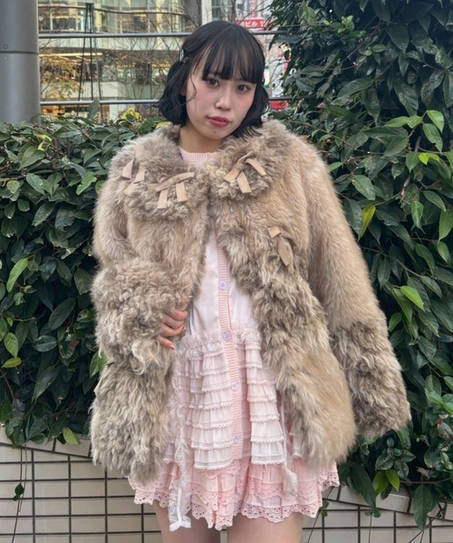 PATCH WORK FUR ジャケット（ダウンジャケット/コート）｜Candy