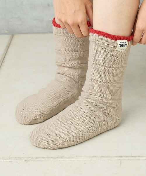 BIRTHDAY BAR（バースデイバー）の「ロブソン3954極厚ボアソックスウォーマー（M）（ソックス/靴下・レディース・ベージュ/グレー・0）」の5枚目の写真