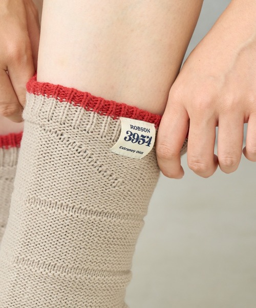 BIRTHDAY BAR（バースデイバー）の「ロブソン3954極厚ボアソックスウォーマー（M）（ソックス/靴下・レディース・ベージュ/グレー・0）」の6枚目の写真