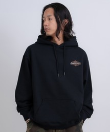 SIDEWAY STANCE（サイドウェイスタンス）の「【SIDEWAY STANCE】ラベルロゴ プリント スウェット パーカー（パーカー・メンズ）」