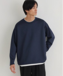 BACK NUMBER（バックナンバー）の「【BACK NUMBER】杢ダンボールフェイクレイヤードトップス(レイヤード スタイル)（Tシャツ/カットソー）」