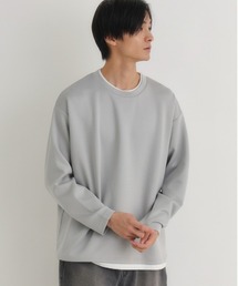 【BACK NUMBER】杢ダンボールフェイクレイヤードトップス(レイヤード スタイル)