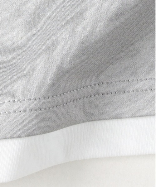 BACK NUMBER（バックナンバー）の「BACK NUMBER(バックナンバー)【メンズ】杢ダンボールフェイクレイヤードトップス（Tシャツ/カットソー・メンズ・ライトグレー/ダークグレー/ネイビー・L/XL/M）」の6枚目の写真