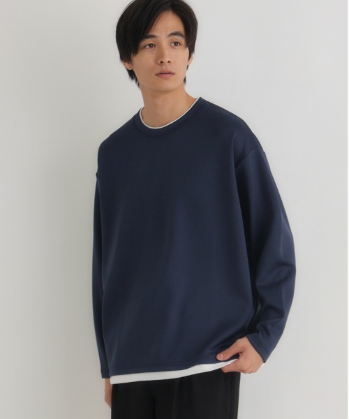 BACK NUMBER（バックナンバー）の「BACK NUMBER(バックナンバー)【メンズ】杢ダンボールフェイクレイヤードトップス（Tシャツ/カットソー・メンズ・ライトグレー/ダークグレー/ネイビー・L/XL/M）」の12枚目の写真