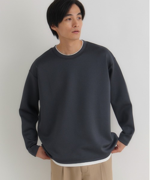 BACK NUMBER（バックナンバー）の「BACK NUMBER(バックナンバー)【メンズ】杢ダンボールフェイクレイヤードトップス（Tシャツ/カットソー・メンズ・ライトグレー/ダークグレー/ネイビー・L/XL/M）」の21枚目の写真