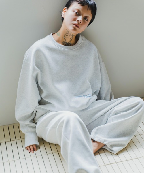 lit（リット）の「Embroidery Loose Sweat（スウェット・レディース・ライトグレー/ブラック/チャコールグレー・FREE）」の5枚目の写真