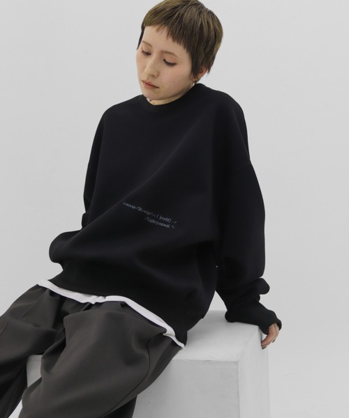 lit（リット）の「Embroidery Loose Sweat（スウェット・レディース・ライトグレー/ブラック/チャコールグレー・FREE）」の22枚目の写真