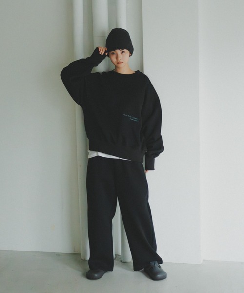 lit（リット）の「Embroidery Loose Sweat（スウェット・レディース・ライトグレー/ブラック/チャコールグレー・FREE）」の21枚目の写真