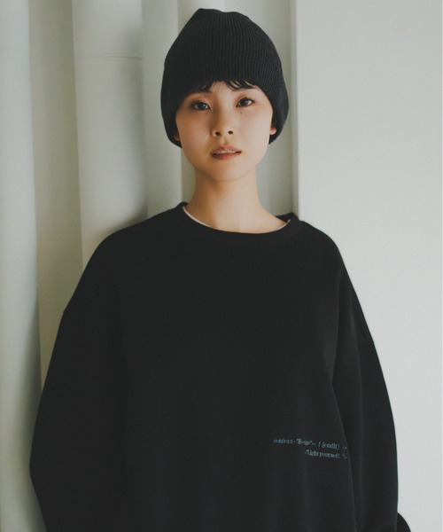 lit（リット）の「Embroidery Loose Sweat（スウェット・レディース・ライトグレー/ブラック/チャコールグレー・FREE）」の20枚目の写真