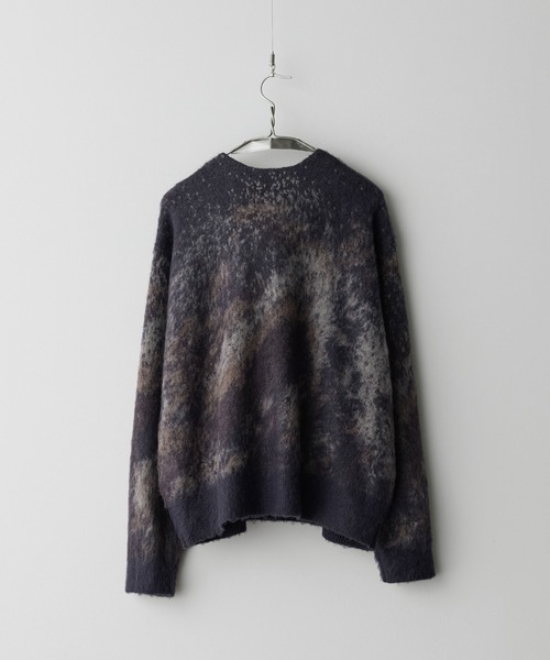 MOHAIR BLEND JACQUARD SHAGGY CARDIGAN（カーディガン/ボレロ）｜WYM