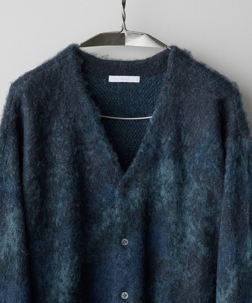 MOHAIR BLEND JACQUARD SHAGGY CARDIGAN（カーディガン/ボレロ）｜WYM