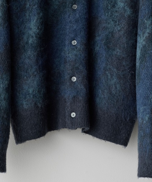 MOHAIR BLEND JACQUARD SHAGGY CARDIGAN（カーディガン/ボレロ）｜WYM