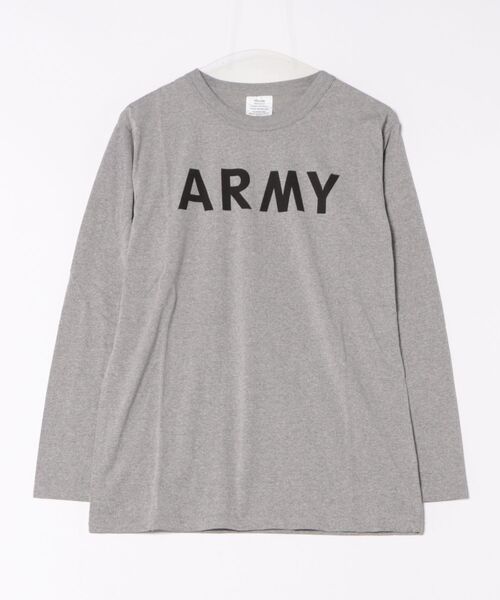 Beautiful Harmony(ビューティフルハーモニー)の「ARMY ロング Tシャツ(Tシャツ/カットソー・メンズ・グレー・X-SMALL/SMALL)」の1枚目の写真