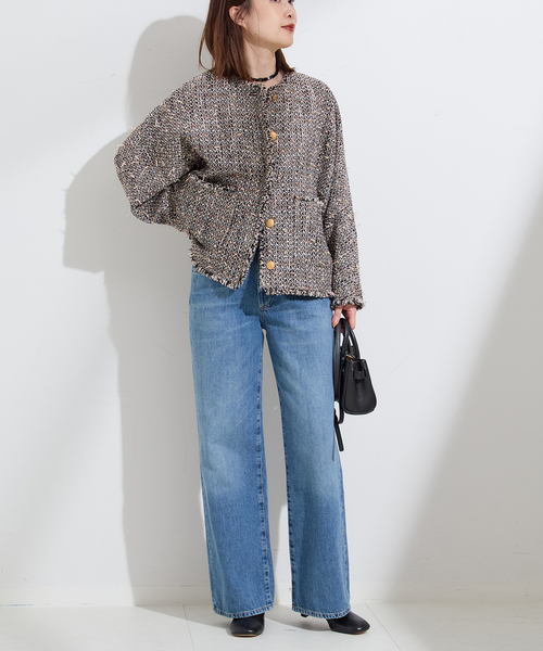 追加3》GIOLICATWEED ドルマンジャケット（ノーカラージャケット