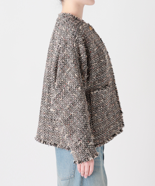 追加3》GIOLICATWEED ドルマンジャケット（ノーカラージャケット