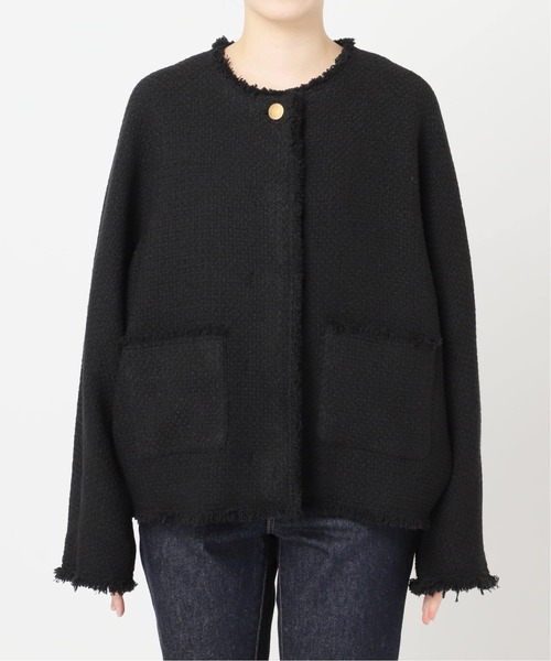 追加3》GIOLICATWEED ドルマンジャケット（ノーカラージャケット