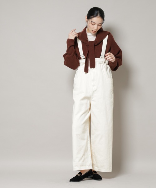 NANO universe（ナノユニバース）の「AQUAウールカシミヤトライアングルストール（ストール/ショール・レディース・グレー/オフホワイト/ブラウン/ピンク・FREE）」の8枚目の写真