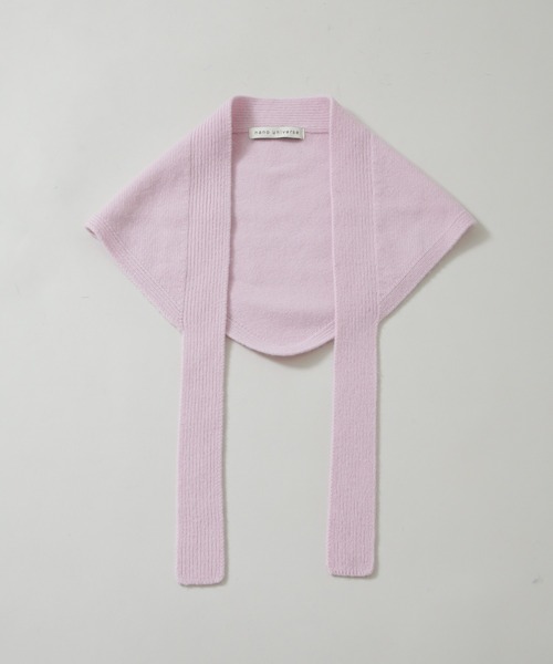 NANO universe（ナノユニバース）の「AQUAウールカシミヤトライアングルストール（ストール/ショール・レディース・グレー/オフホワイト/ブラウン/ピンク・FREE）」の18枚目の写真