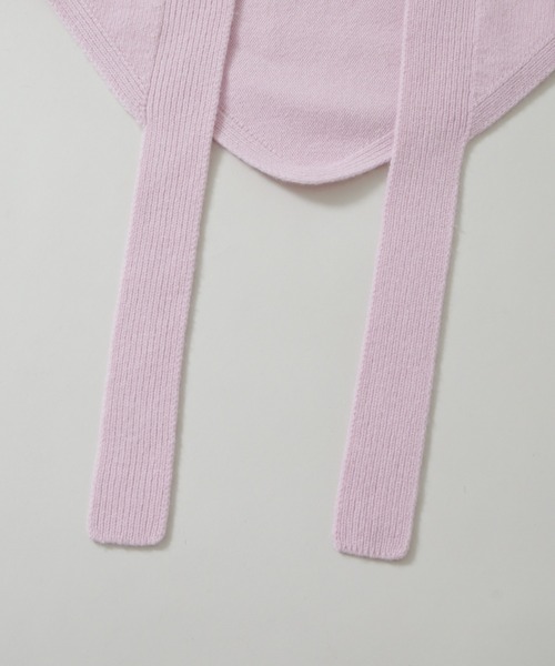 NANO universe（ナノユニバース）の「AQUAウールカシミヤトライアングルストール（ストール/ショール・レディース・グレー/オフホワイト/ブラウン/ピンク・FREE）」の6枚目の写真