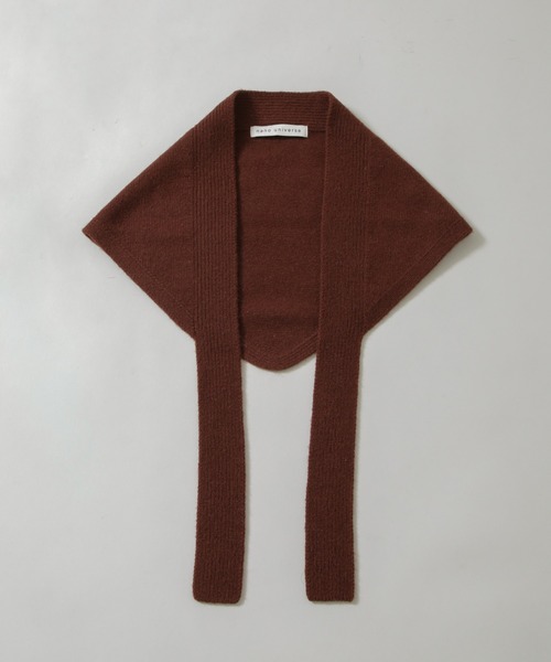 NANO universe（ナノユニバース）の「AQUAウールカシミヤトライアングルストール（ストール/ショール・レディース・グレー/オフホワイト/ブラウン/ピンク・FREE）」の15枚目の写真