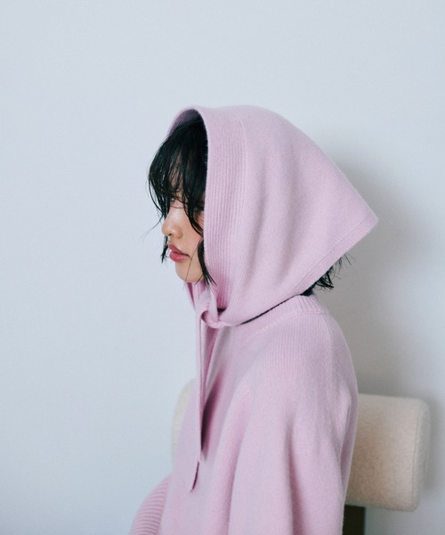 NANO universe（ナノユニバース）の「AQUAウールカシミヤトライアングルストール（ストール/ショール・レディース・グレー/オフホワイト/ブラウン/ピンク・FREE）」の22枚目の写真