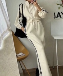 SHEPP（シープ）の「サイドリボンライン セットアップ トップス ロングスカート（ルームウェア/パジャマ・レディース）」