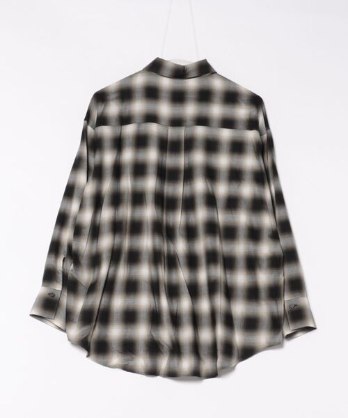 STRAWBERRY-FIELDS（ストロベリーフィールズ）の「オンブレーチェック（シャツ/ブラウス・レディース・ブラック系・2）」の11枚目の写真