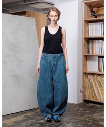VOAAOV（ヴォアーブ）の「【VOAAOV】 RANDOM CRUNCH DENIM Wide Tapered Pants - used（デニムパンツ）」