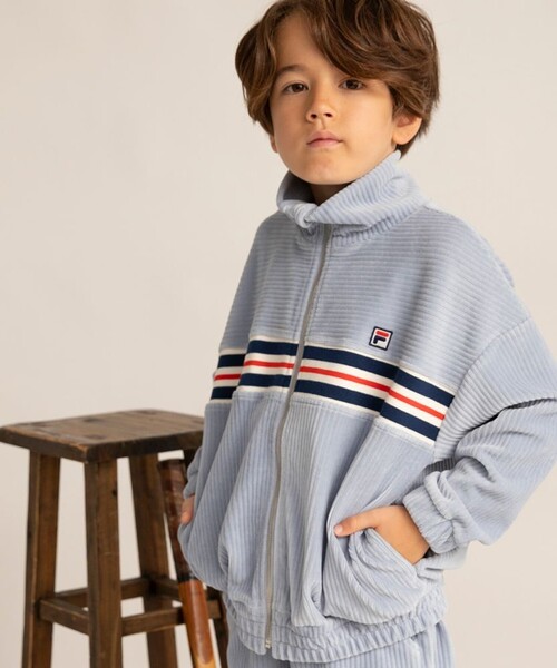 FILA(フィラ)の「【FILA/フィラ別注】ニットコールジャケット(その他アウター・キッズ・ベージュ/ブルー・100/130/150/140/110/120)」の12枚目の写真