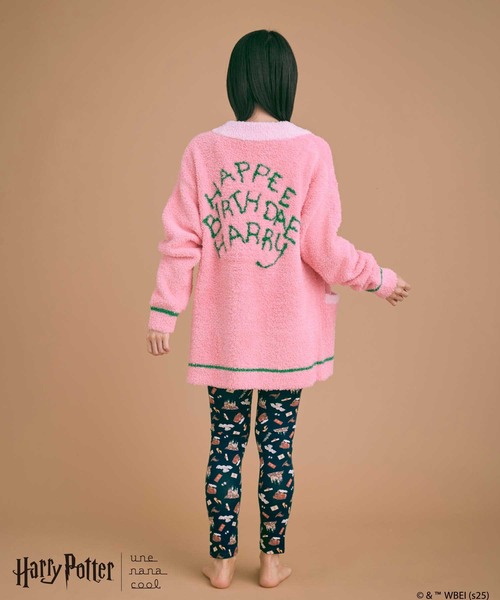 une nana cool(ウンナナクール)の「【ハリー・ポッターコラボ】 Harry Potter × une nana cool カーディガン(ルームウェア/パジャマ・レディース・クリーム/ピンク・M-L)」の11枚目の写真