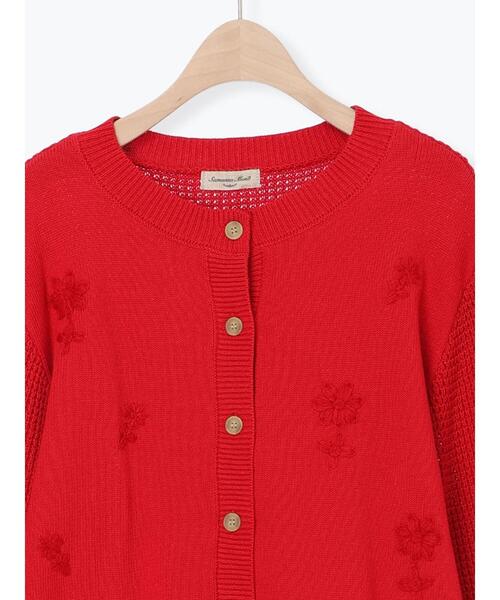 セール】◎刺繍カーディガン（カーディガン/ボレロ）｜Samansa Mos2