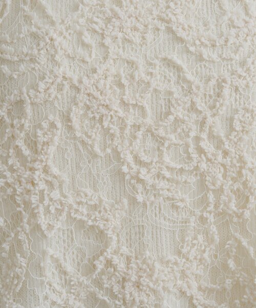 Kastane（カスタネ）の「フェザーライクレースチュニック（チュニック・レディース・アイボリー/ブラック・FREE）」の18枚目の写真