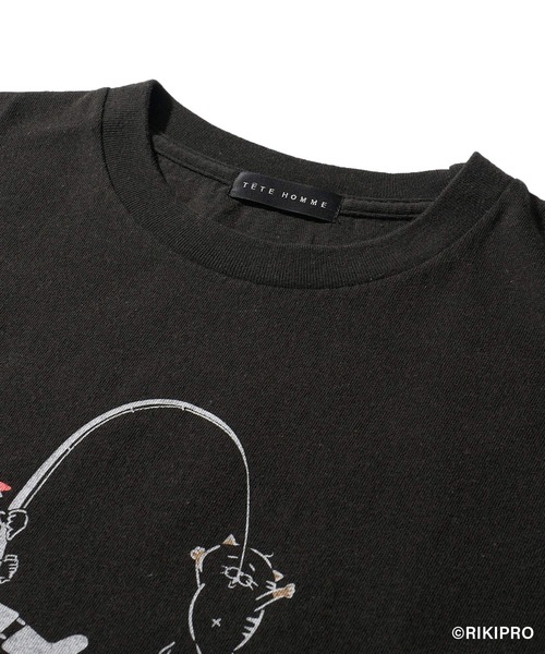 TETE HOMME(テットオム)の「【ゆる~い長州さん】釣りTシャツ(Tシャツ/カットソー・メンズ・ブラック/ホワイト・MEDIUM/LARGE)」の13枚目の写真