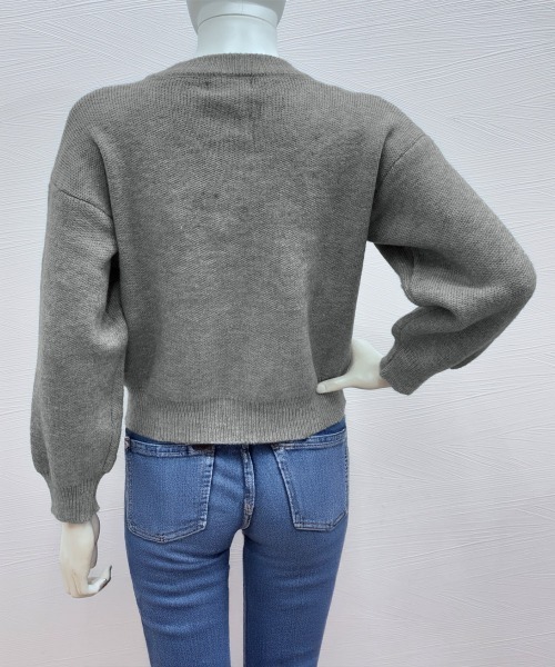 Miniministore(ミニミニストア)の「韓国風トグルボタンニットカーディガン秋冬(カーディガン/ボレロ・レディース・アイボリー/グレー/ピンク/ライトブルー/ライトイエロー・FREE)」の16枚目の写真