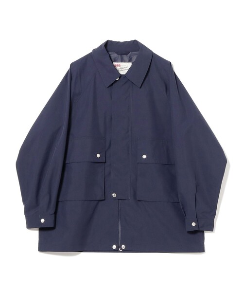 BEAMS F（ビームスエフ）の「Traditional Weatherwear / ELTON ポリエステル フィールドコート（その他アウター・メンズ・ネイビー/ベージュ・38/36）」の2枚目の写真