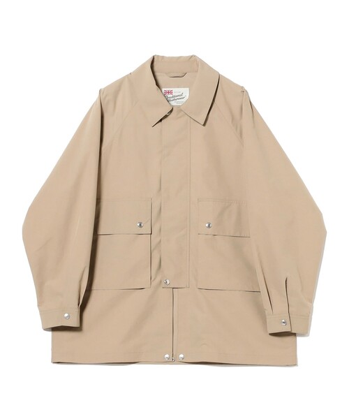 BEAMS F（ビームスエフ）の「Traditional Weatherwear / ELTON ポリエステル フィールドコート（その他アウター・メンズ・ネイビー/ベージュ・38/36）」の9枚目の写真