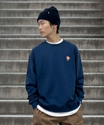 GLAZOS | 【GLSW.】ヘビーウエイト裏毛・アソートワンポイント刺しゅうトレーナー(スウェット)