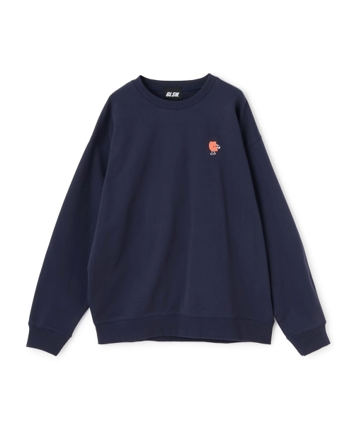 GLAZOS（グラソス）の「【GLSW.】ヘビーウエイト裏毛・アソートワンポイント刺しゅうトレーナー（スウェット・キッズ・ブラック/ライトグレー/ネイビー・L/LL/M）」の7枚目の写真