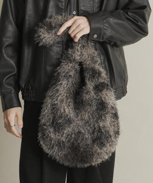 SENSE OF PLACE by URBAN RESEARCH（センスオブプレイスバイアーバンリサーチ）の「マーブルファートートバッグ（トートバッグ・メンズ・アイボリー/グレー・ONE）」の2枚目の写真