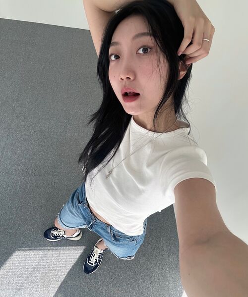 GLOWNY(グロウニ―)の「G BABY TEE (WHITE)(Tシャツ/カットソー・レディース・その他・FREE)」の16枚目の写真
