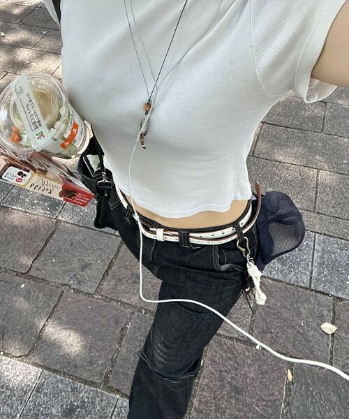 GLOWNY(グロウニ―)の「G BABY TEE (WHITE)(Tシャツ/カットソー・レディース・その他・FREE)」の17枚目の写真