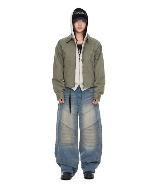 AAKAM(アーカム)の「Biker Denim Pants (Blue)(デニムパンツ・レディース・その他・1/2)」の3枚目の写真