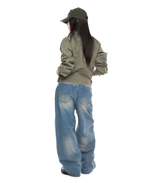 AAKAM(アーカム)の「Biker Denim Pants (Blue)(デニムパンツ・レディース・その他・1/2)」の7枚目の写真