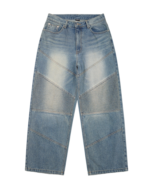 AAKAM(アーカム)の「Biker Denim Pants (Blue)(デニムパンツ・レディース・その他・1/2)」の4枚目の写真